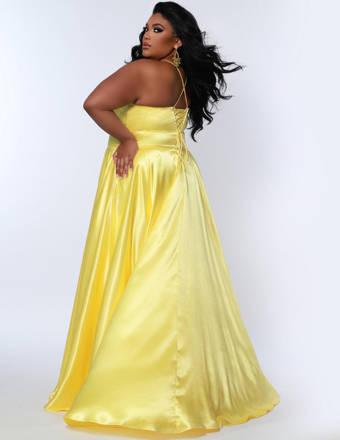 Plus Size Dresses Long Formal Plus Size Prom Dress Lemon