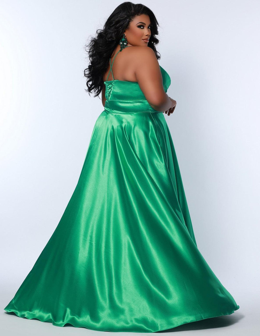 Plus Size Dresses Long Formal Plus Size Prom Dress Lime