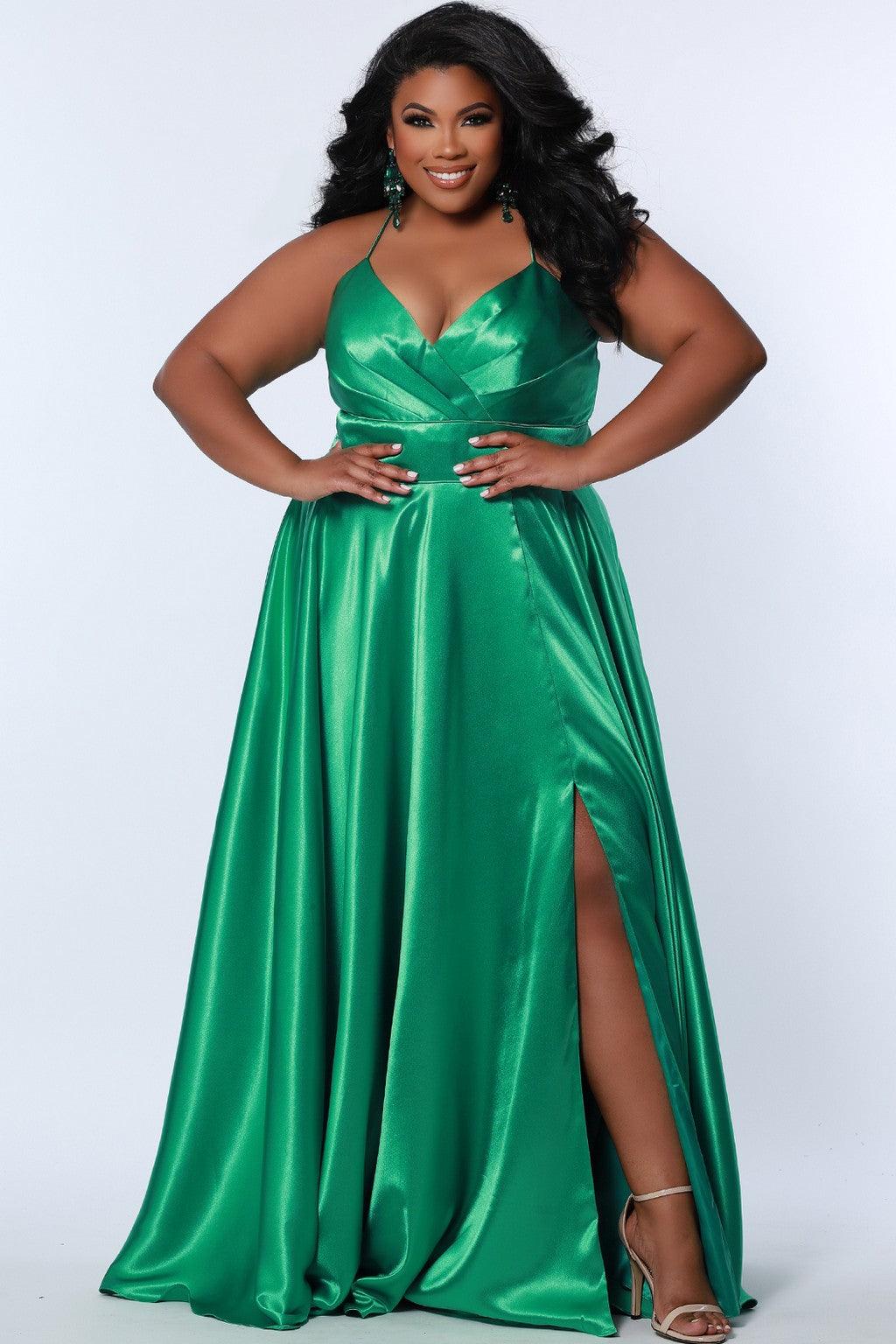 Plus Size Dresses Long Formal Plus Size Prom Dress Lime