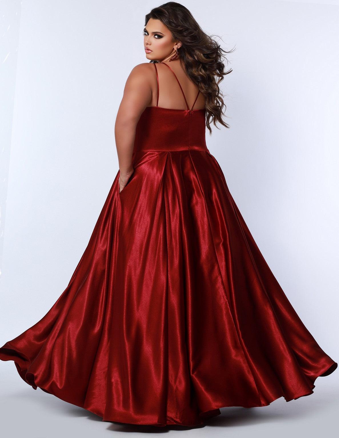 Plus Size Dresses Long Plus Size Prom Dress Burgundy
