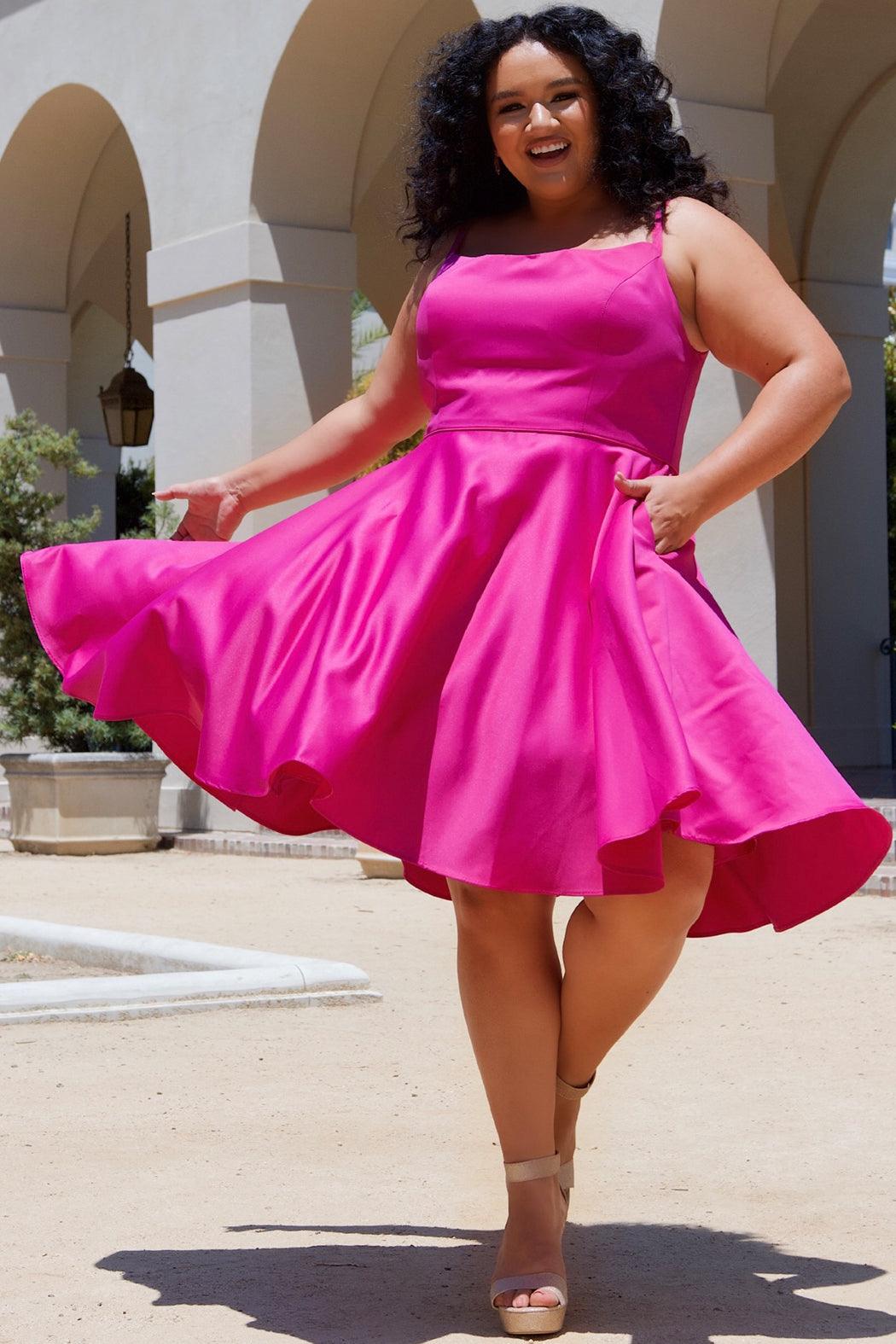 Prom Dresses Prom Short Plus Size Homecoming Dress Fuchsia