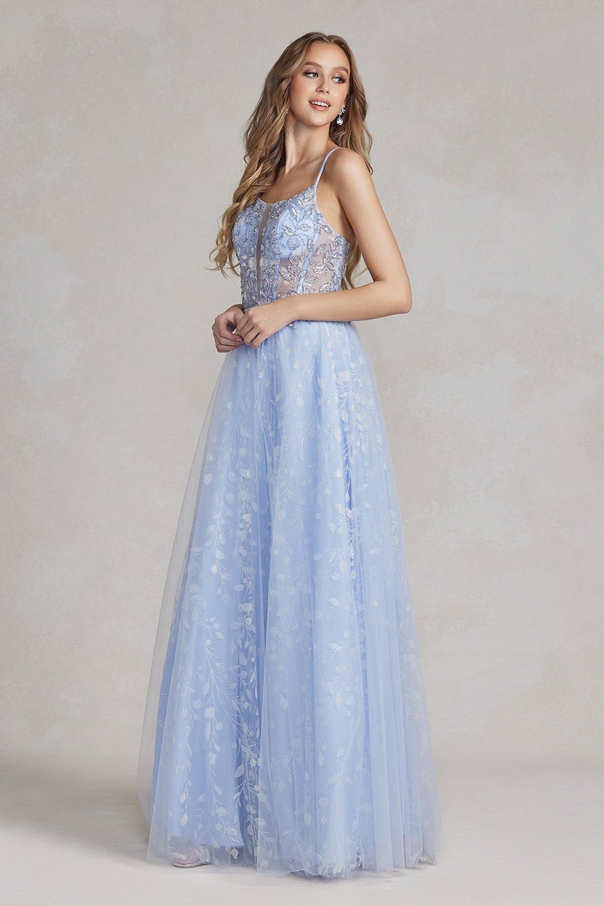 Nox Anabel T1084 Long Prom Dress Ball Gown Periwinkle