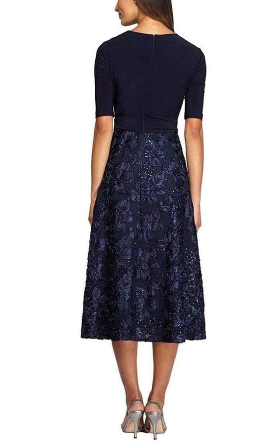 A-Line Sequined Lace Cocktail Dress Sale - The Dress Outlet