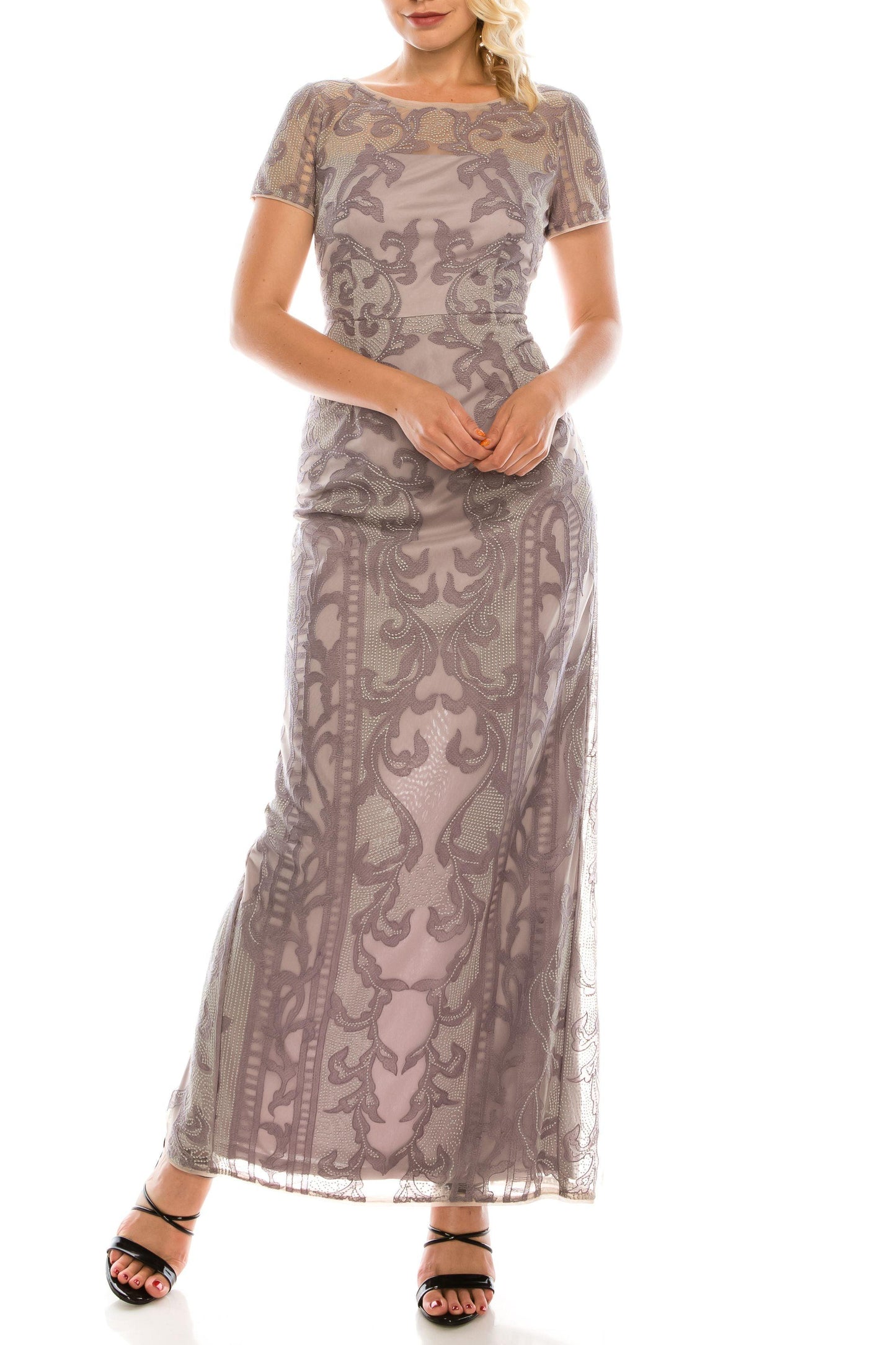 Adrianna Papell Long Formal Evening Gown AP1E205449 - The Dress Outlet