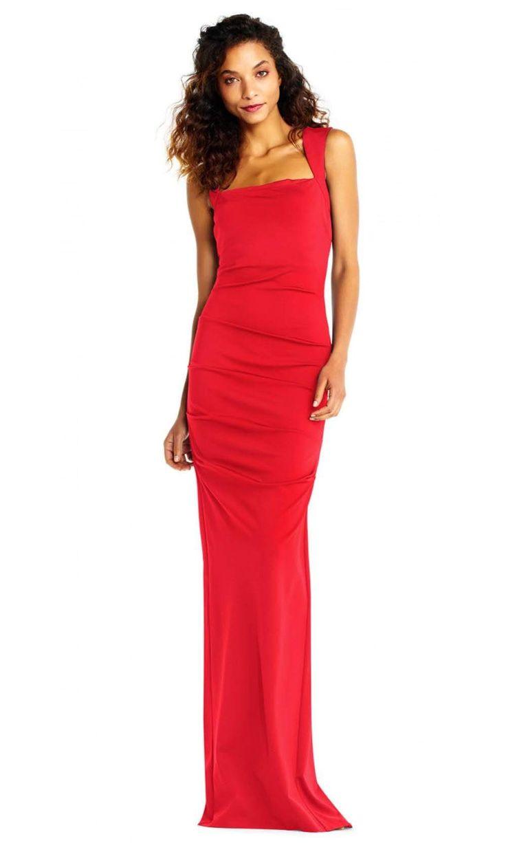 Adrianna Papell Long Formal Fitted Dress AP1E202255 - The Dress Outlet
