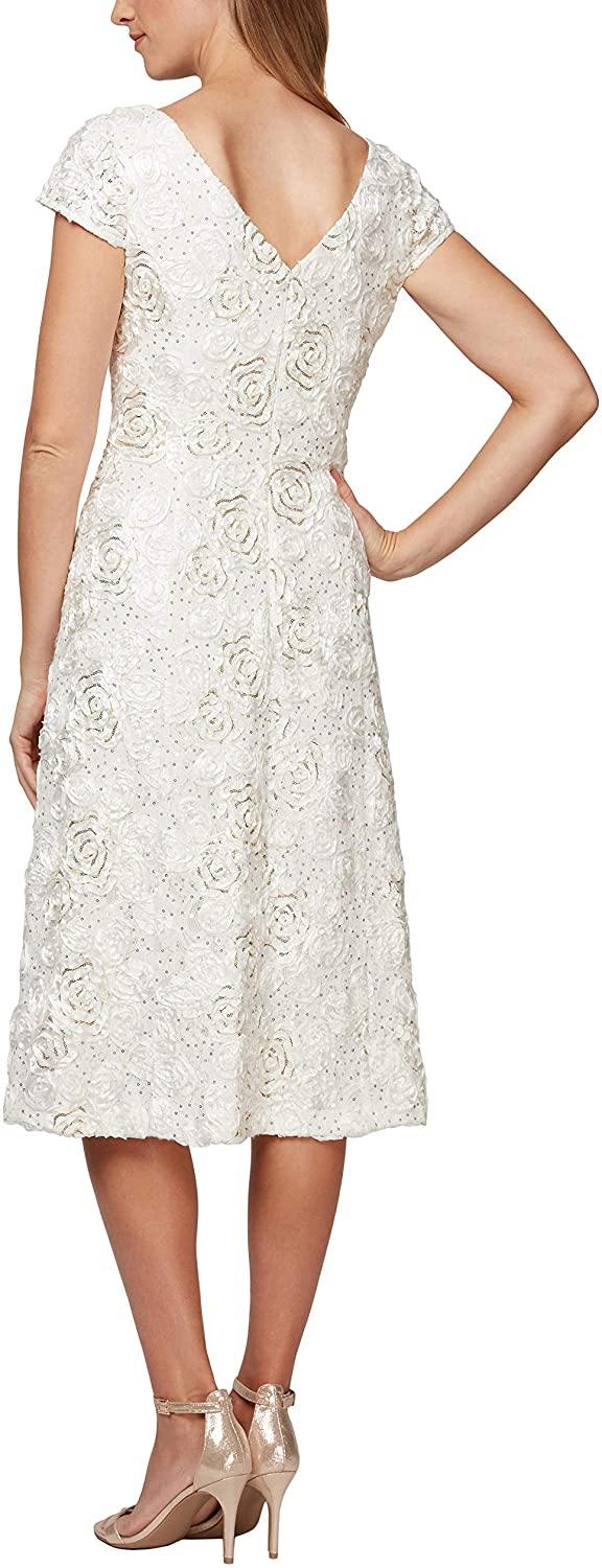 Alex Evenings Cap Sleeve Short Formal Dress 1121570 - The Dress Outlet