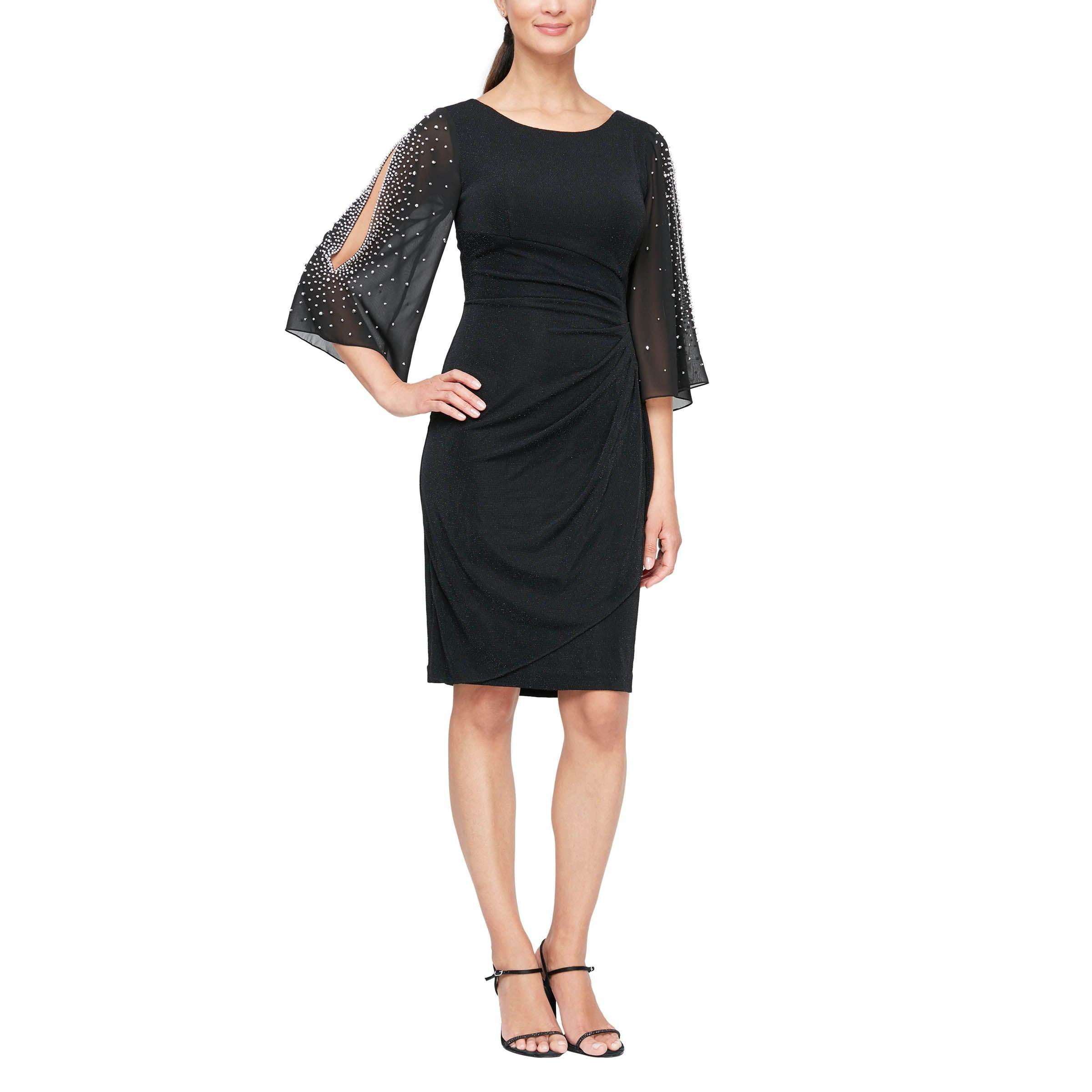 Black Alex Evenings AE8127604 Formal Short Cocktail Dress for $189.0 ...