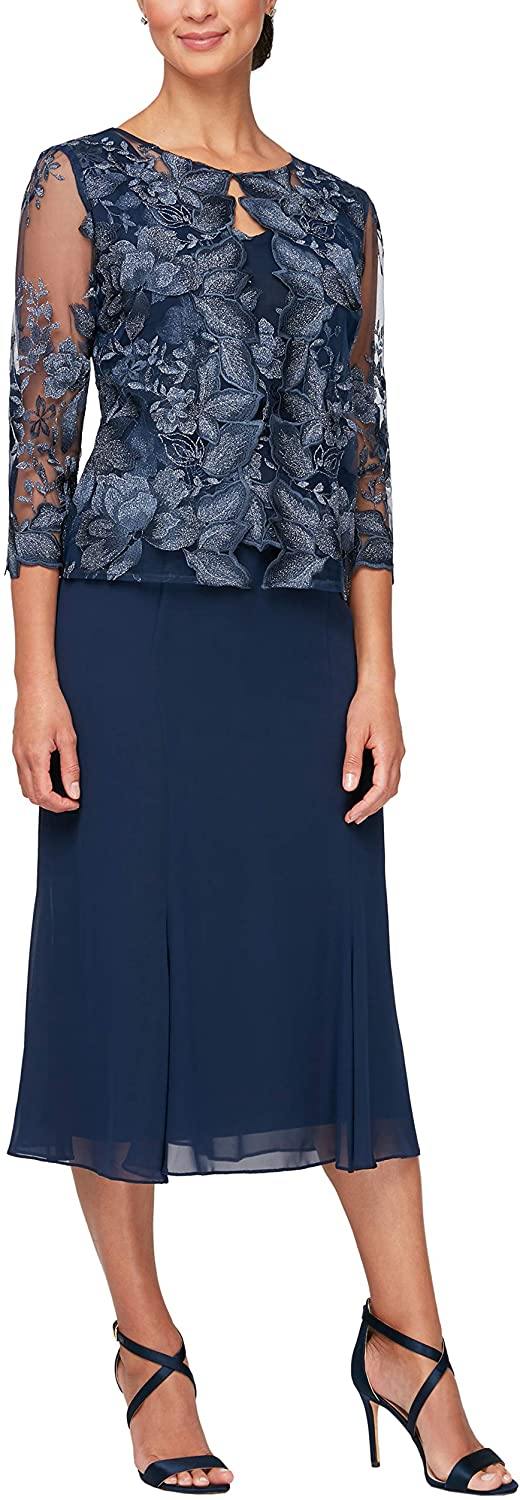 Alex Evenings Mother of the Bride Dress 84122421 - The Dress Outlet