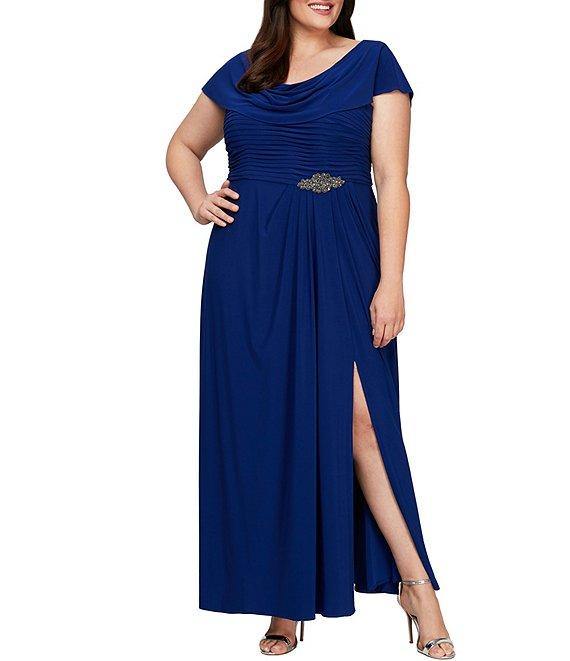 Alex Evenings Plus Size Long Formal Dress 84351491 - The Dress Outlet