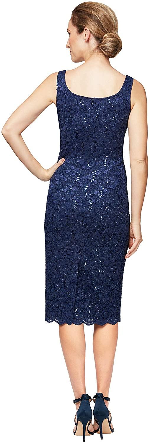 Alex Evenings Short Lace Jacket Formal Dress 81122329 - The Dress Outlet
