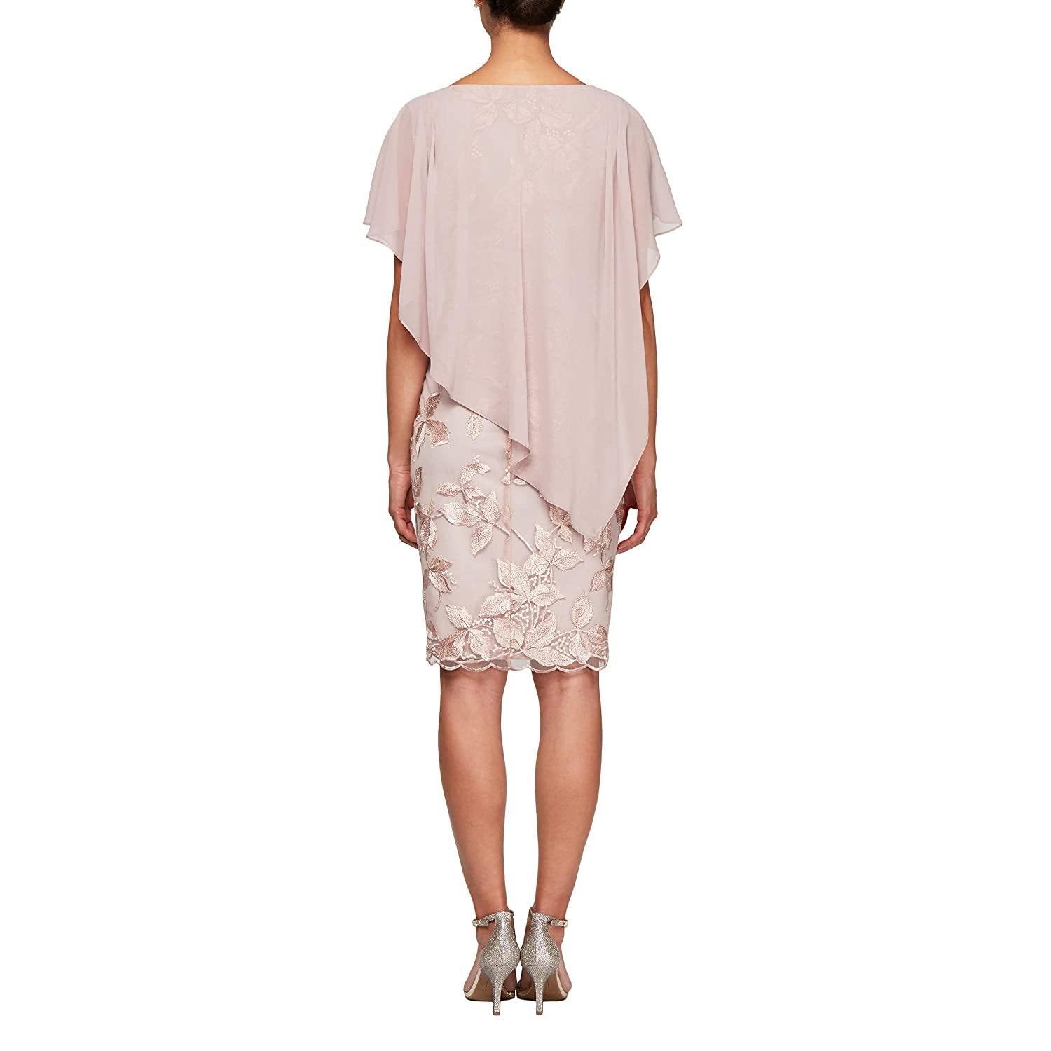 Alex Evenings Short Mother of the Bride Dress - The Dress Outlet