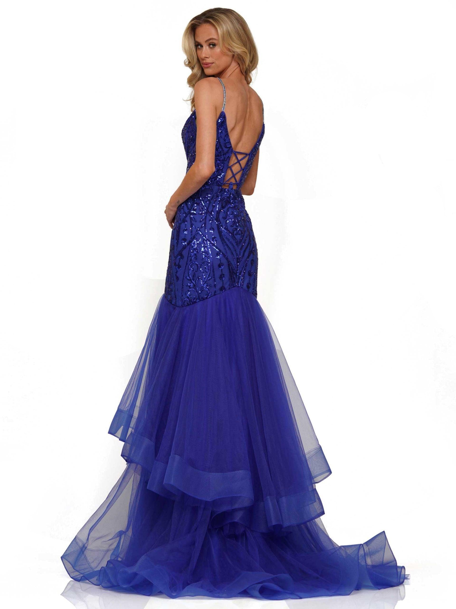 Colors Fitted Long Evening Dress 2978 - The Dress Outlet