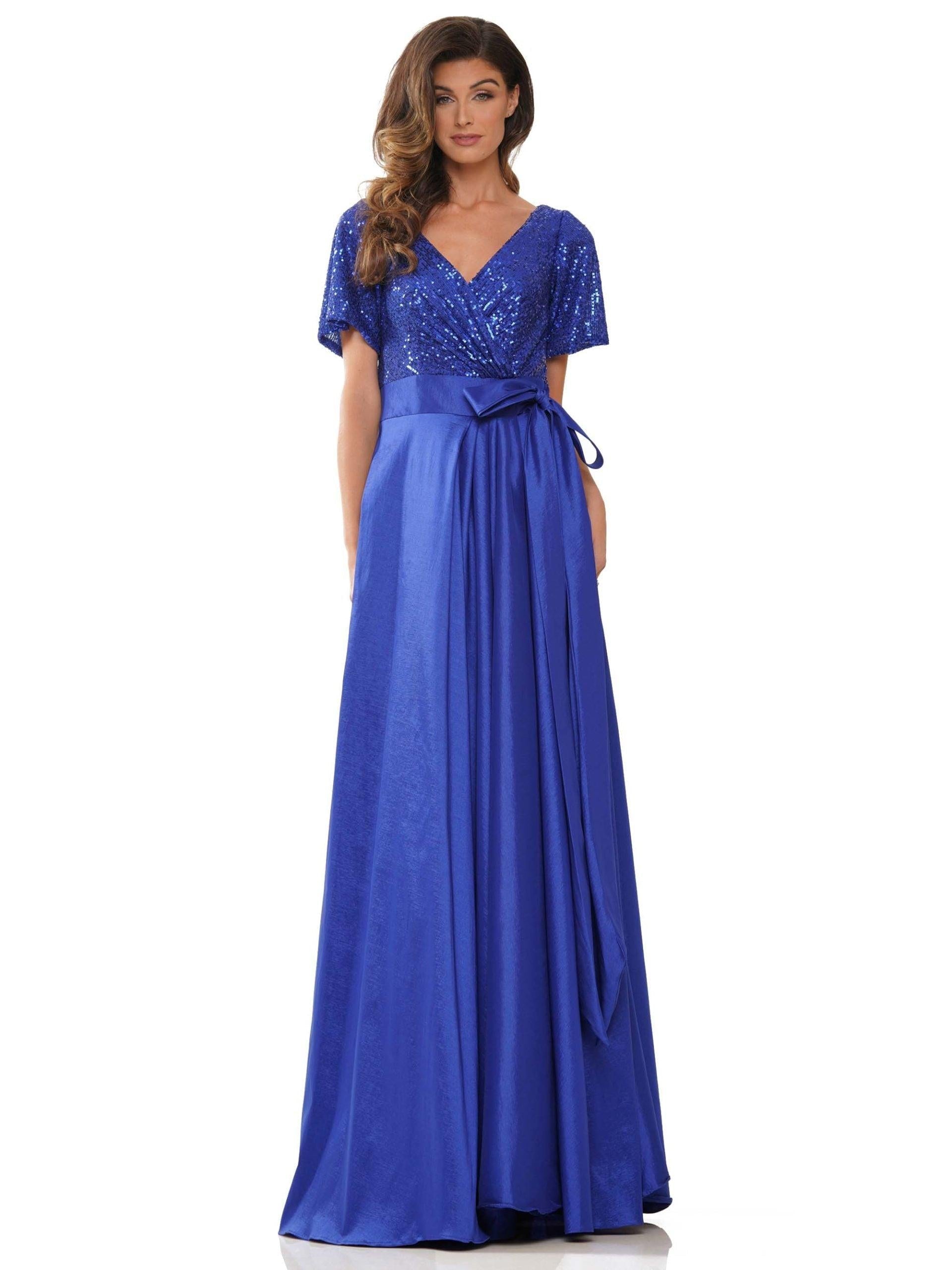 Colors Long Formal A-line Dress M316 - The Dress Outlet