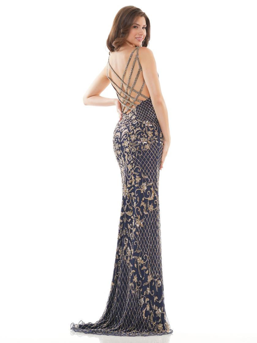 Colors Long Formal Beaded Prom Dress 122 - The Dress Outlet