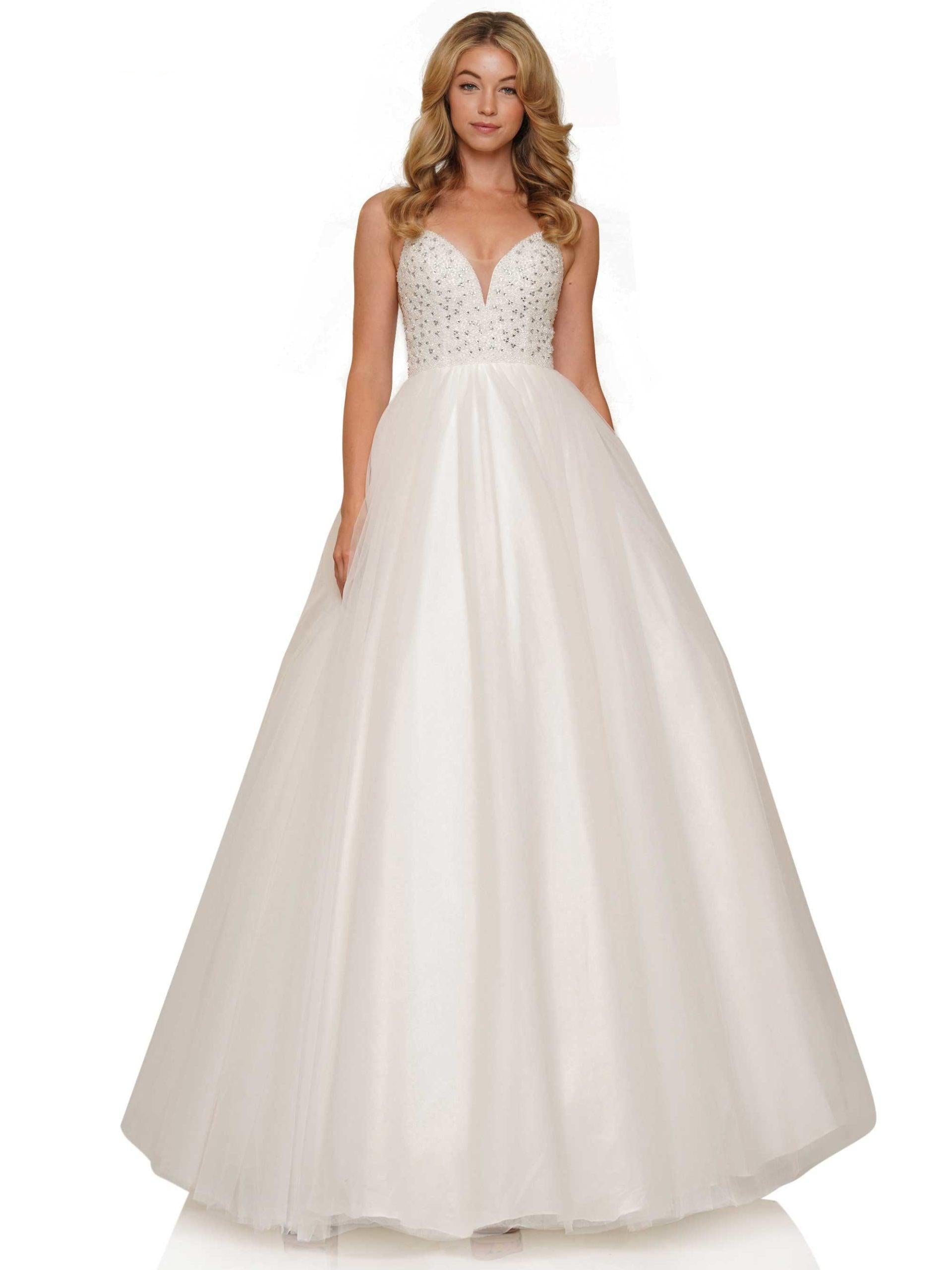 Colors Long Formal Beaded Prom Dress 2382 - The Dress Outlet