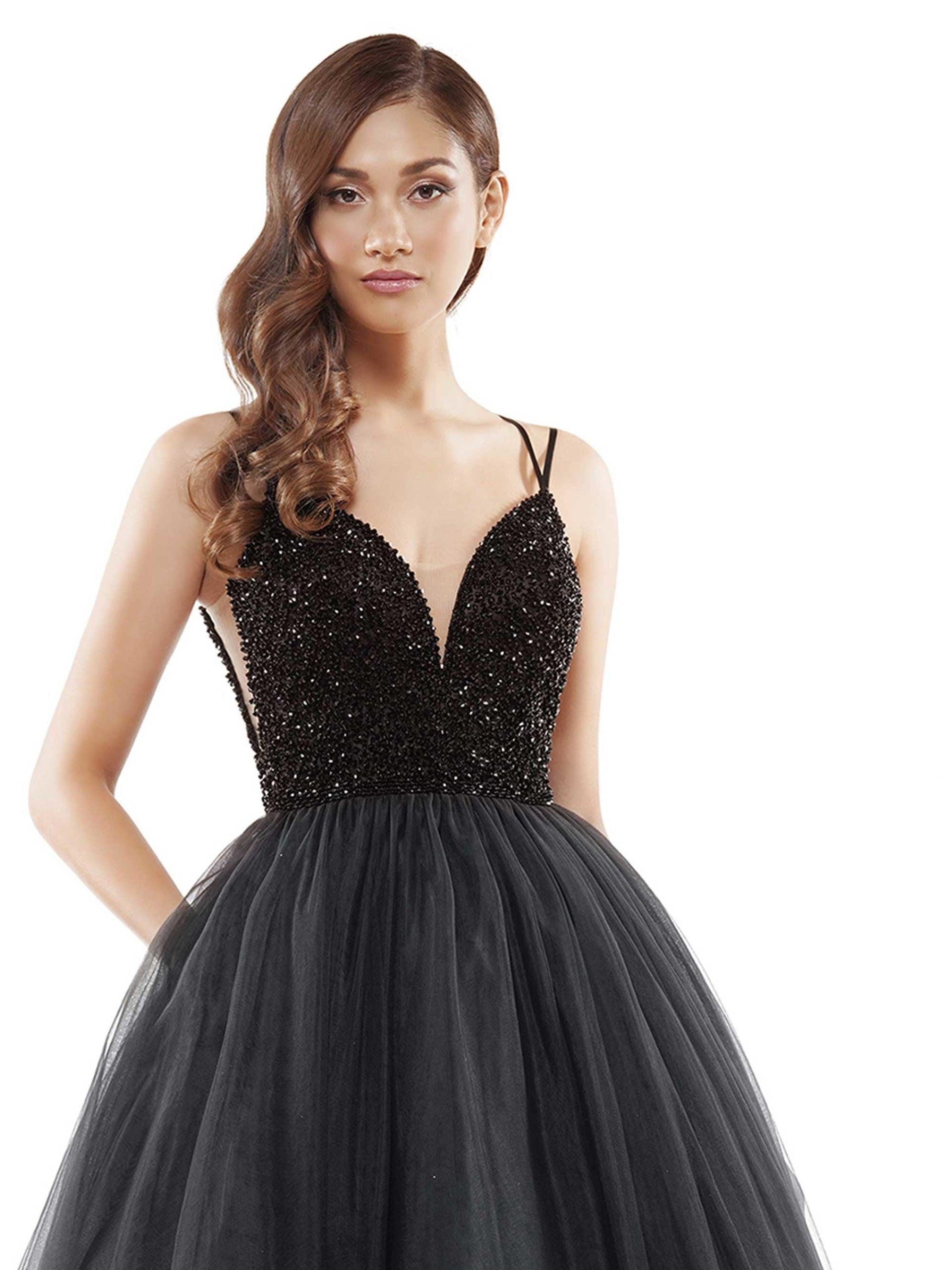 Colors Long Formal Beaded Prom Dress 2382 - The Dress Outlet