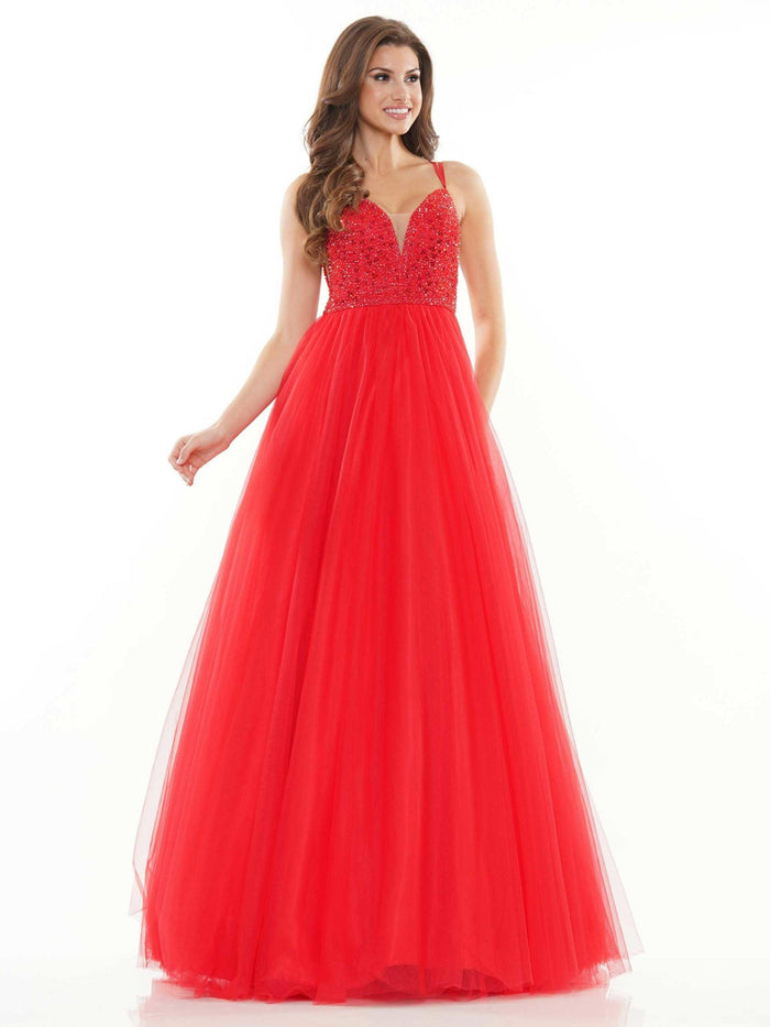 Colors Long Formal Beaded Prom Dress 2382 - The Dress Outlet