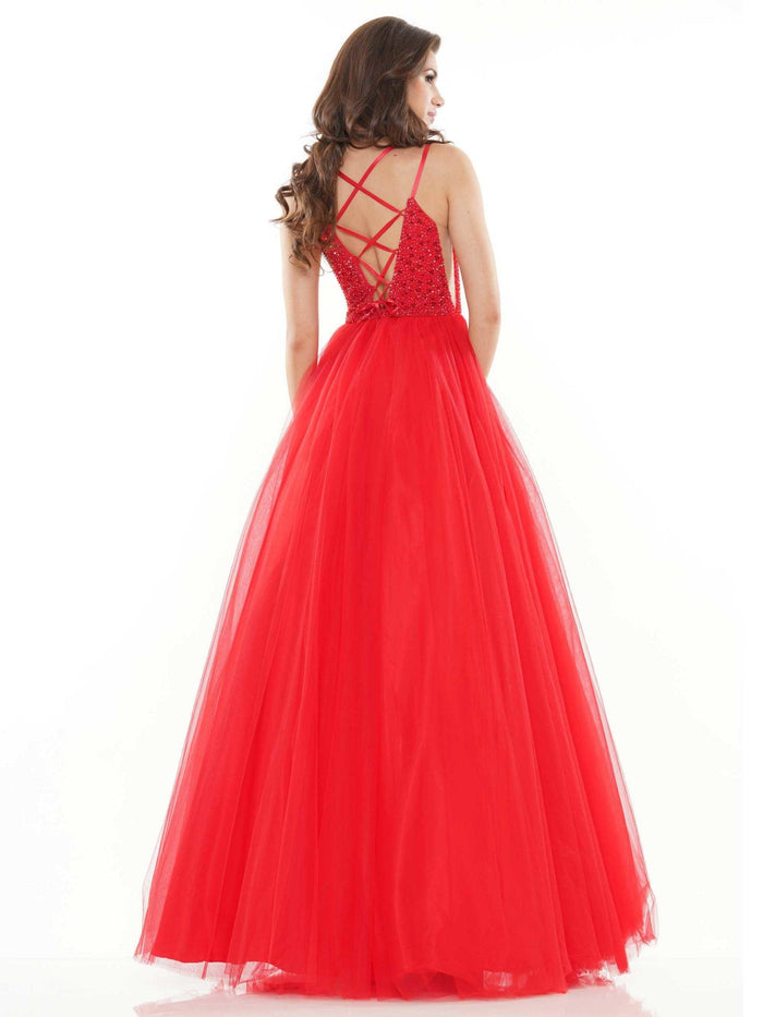 Colors Long Formal Beaded Prom Dress 2382 - The Dress Outlet