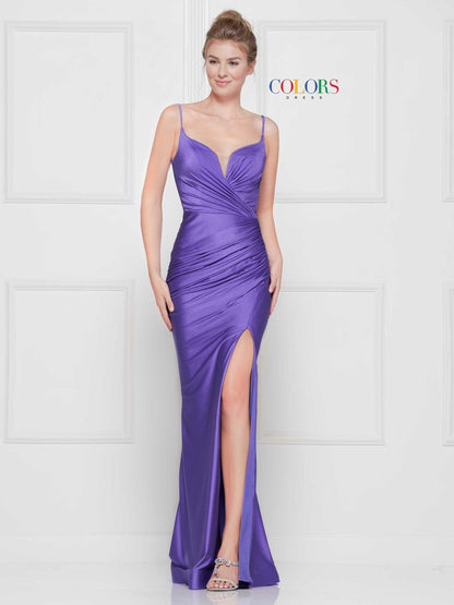 Colors Long Formal Fitted Prom Dress 2032 - The Dress Outlet