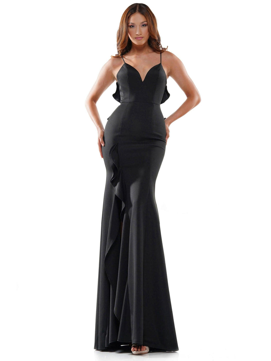 Colors Long Formal Mermaid Fit Prom Dress 2646 - The Dress Outlet