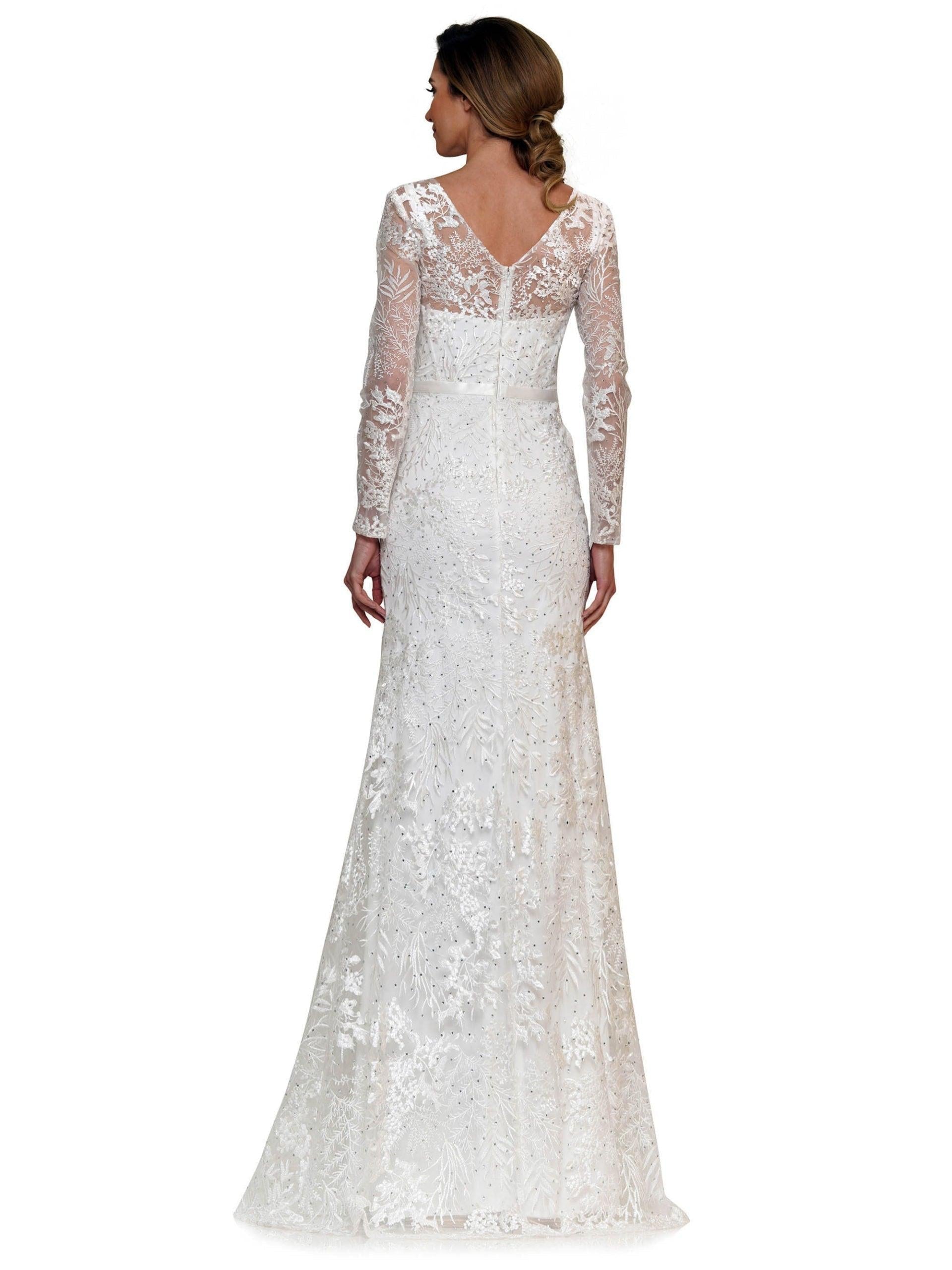 Colors Long Sleeve Formal Prom Dress 1830SL - The Dress Outlet