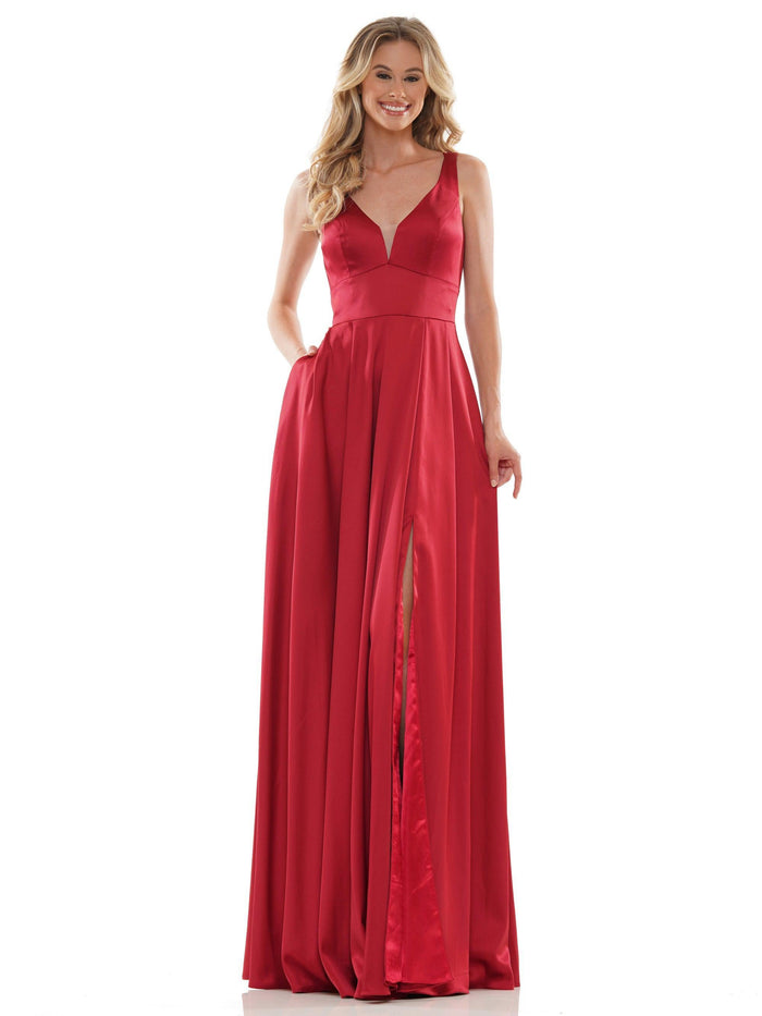 Colors Long Sleeveless Formal Prom Dress 904 - The Dress Outlet