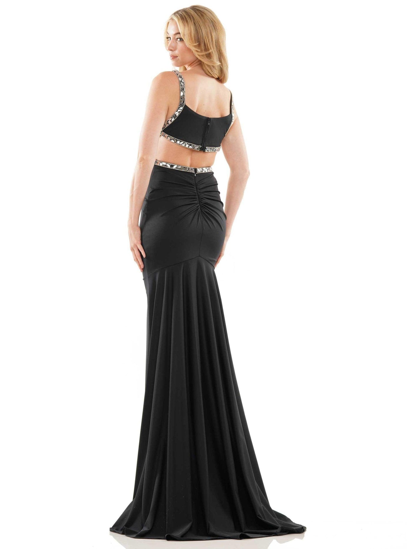 Colors Long Spaghetti Strap Evening Dress 2829 - The Dress Outlet