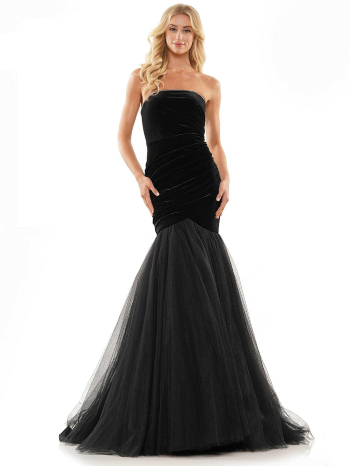Colors Long Strapless Prom Dress 2886 - The Dress Outlet