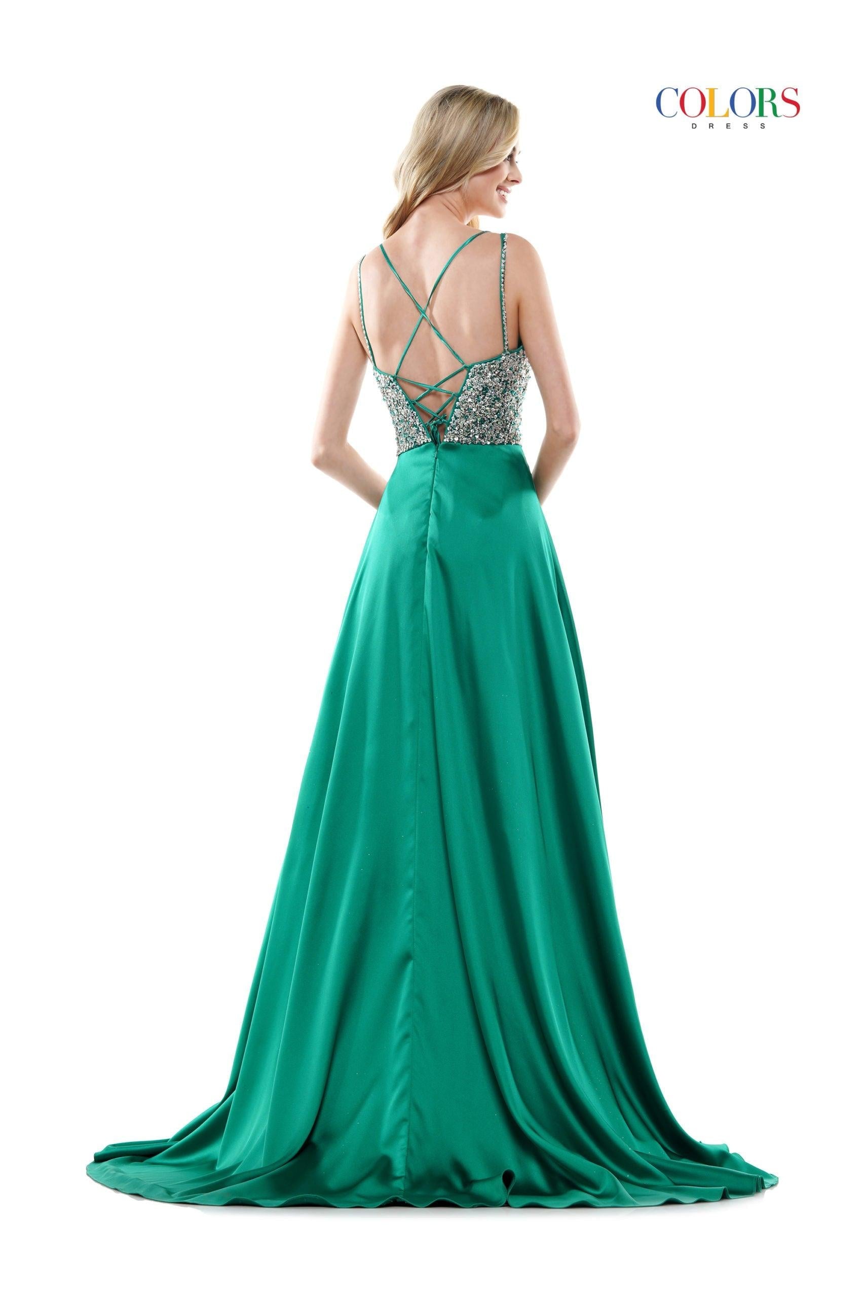 Colors 2604 Colors Prom Short Beaded Romper Skirt Overlay