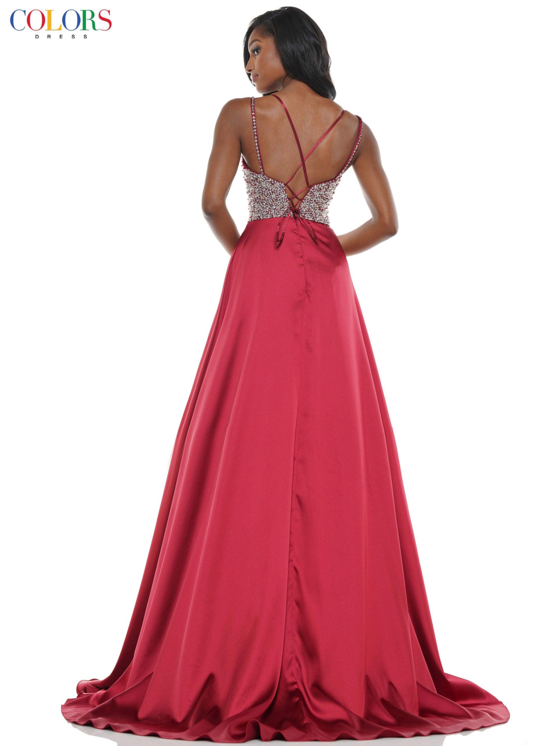 Colors 2604 Colors Prom Short Beaded Romper Skirt Overlay