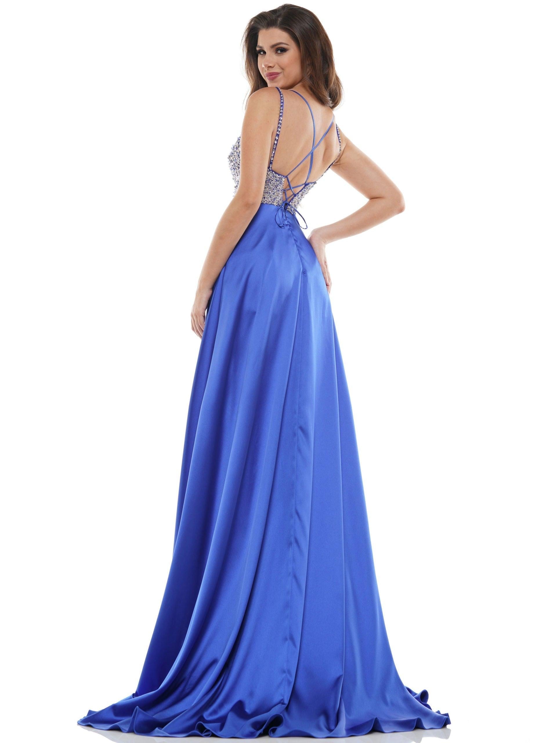 Colors 2604 Colors Prom Short Beaded Romper Skirt Overlay