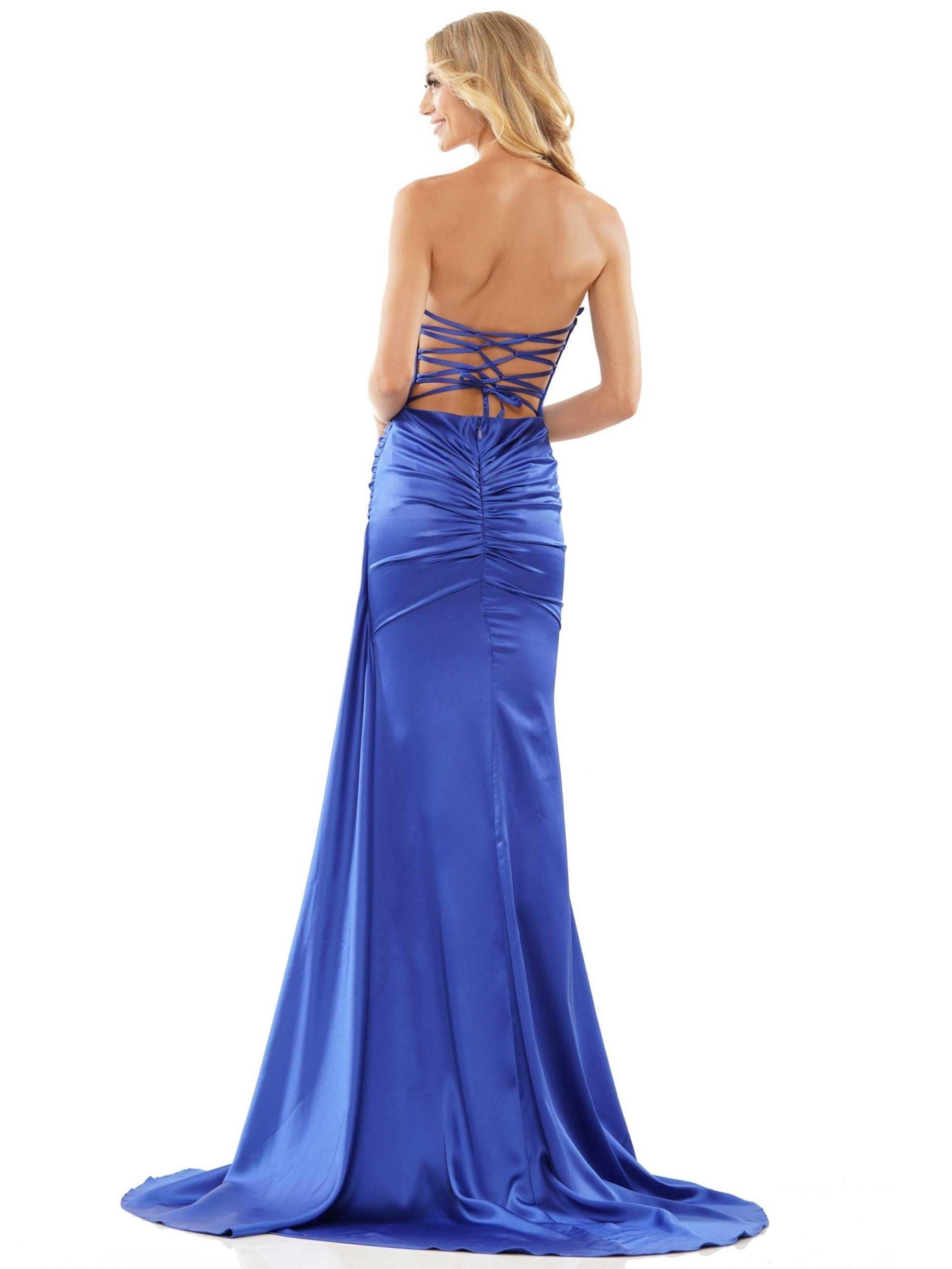 Colors Strapless Long Prom Dress 2968 - The Dress Outlet