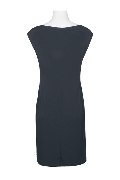 Connected Apparel Short Sleeveless Fitted Dress - The Dress Outlet