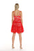 Cocktail Dresses Short Spaghetti Strap Lace Dress Red