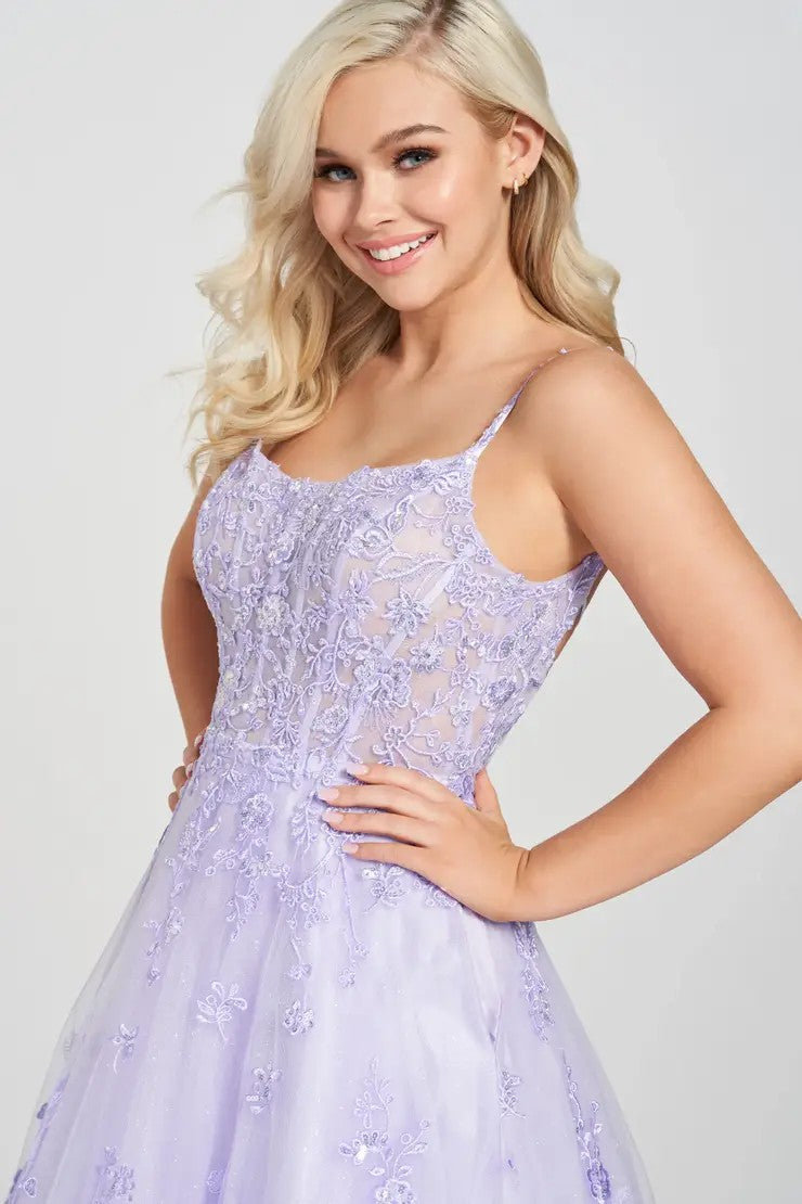 Prom Dresses Long Pocket Ball Gown Prom Dress Lavender