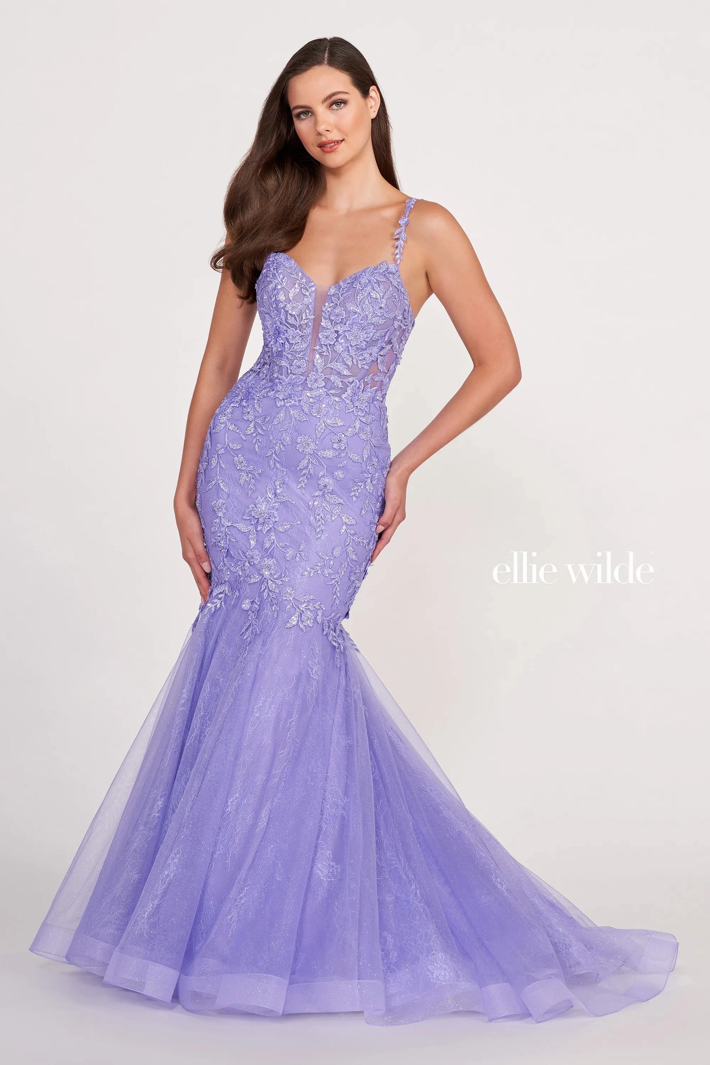 Prom Dresses Long Mermaid Beaded Prom Formal Dress Lavender