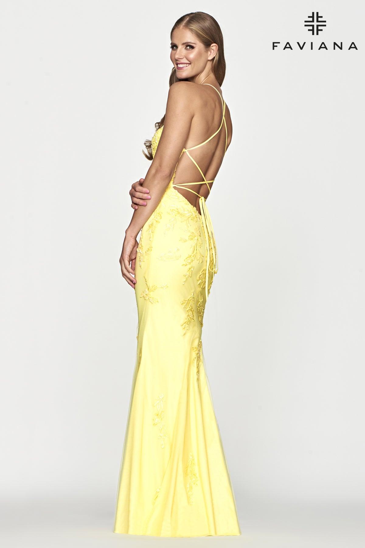 Prom Dresses Long Formal Prom Dress Light Yellow