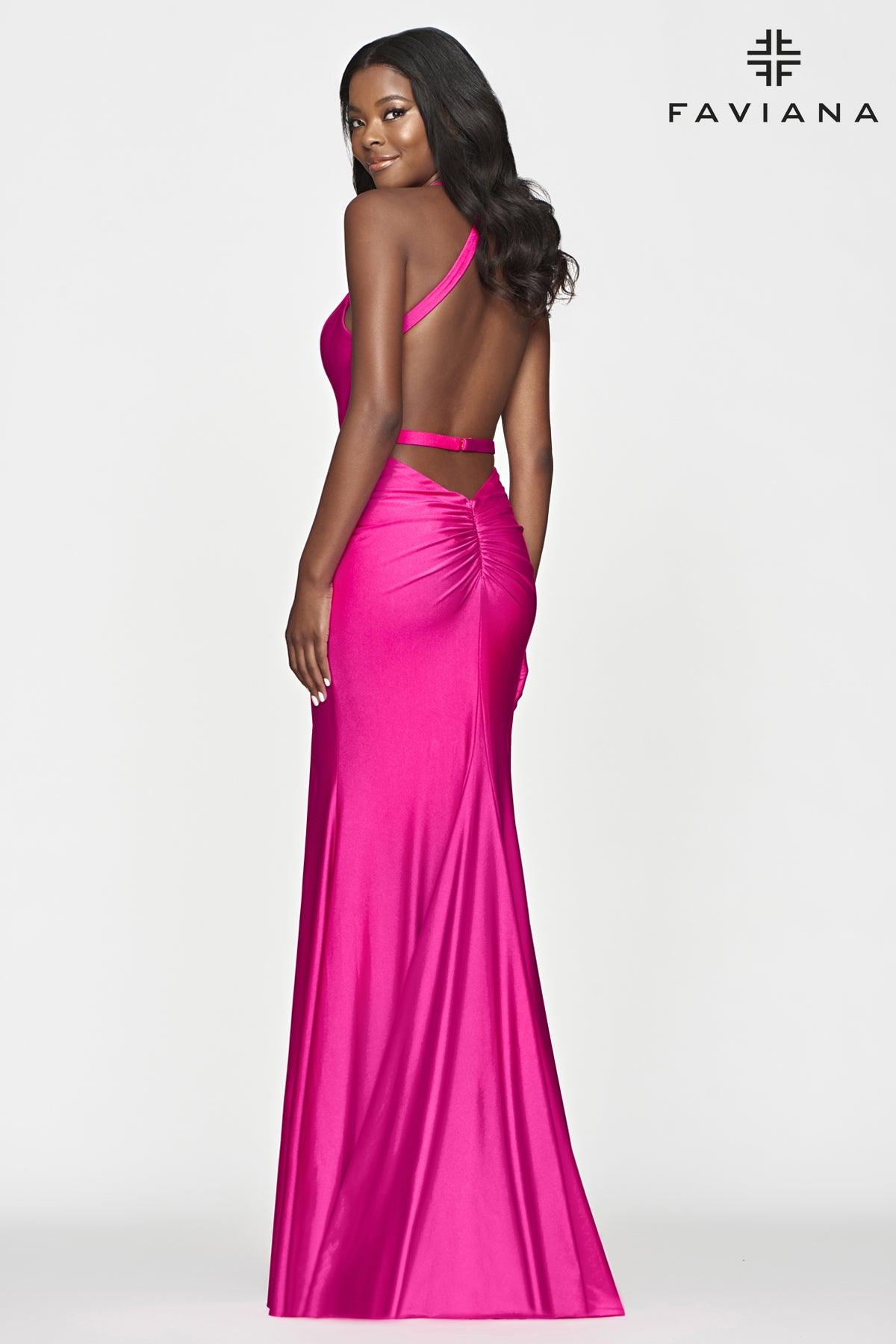 Faviana Long Formal Prom Dress S10646 - The Dress Outlet