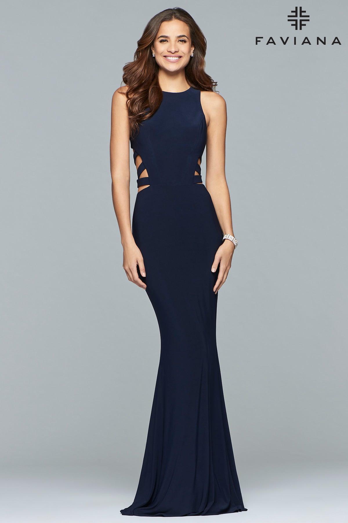 Faviana Sexy Sleeveless Long Formal Gown 8018 - The Dress Outlet