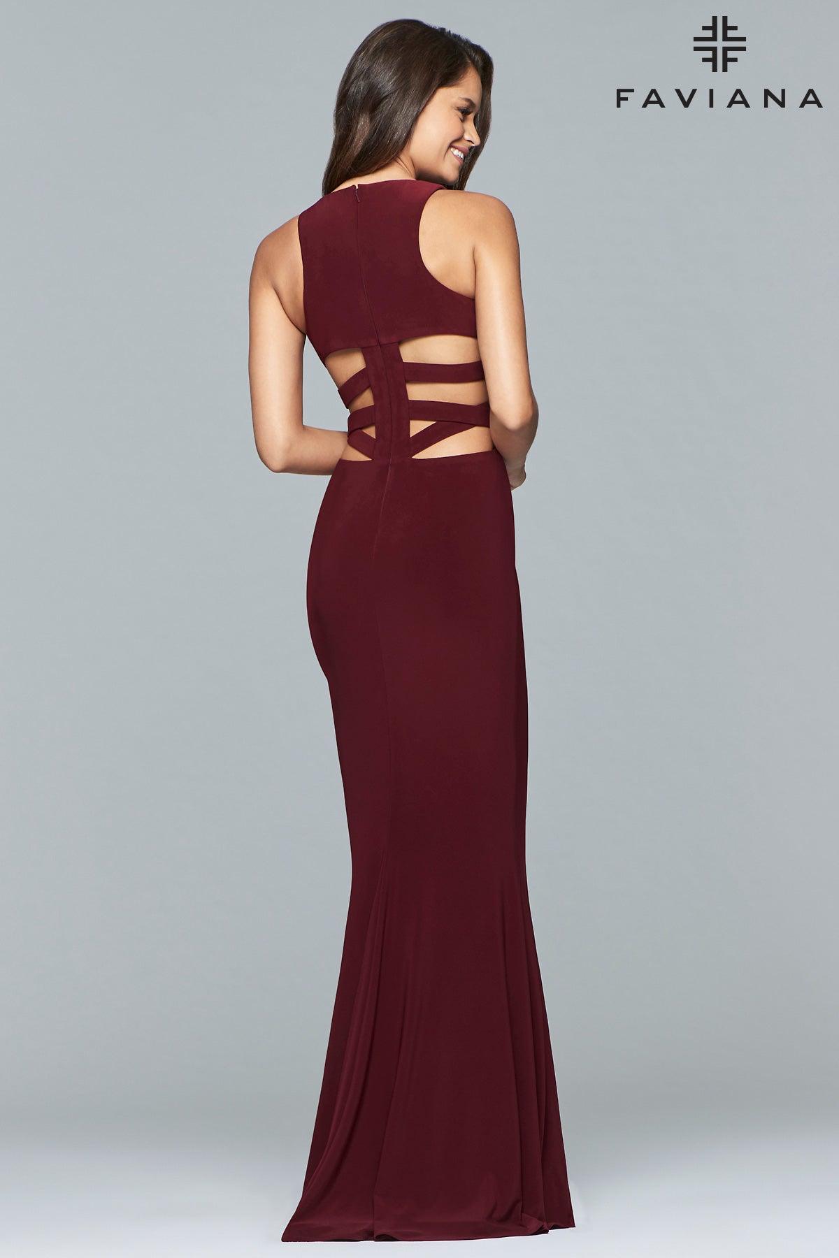 Faviana Sexy Sleeveless Long Formal Gown 8018 - The Dress Outlet