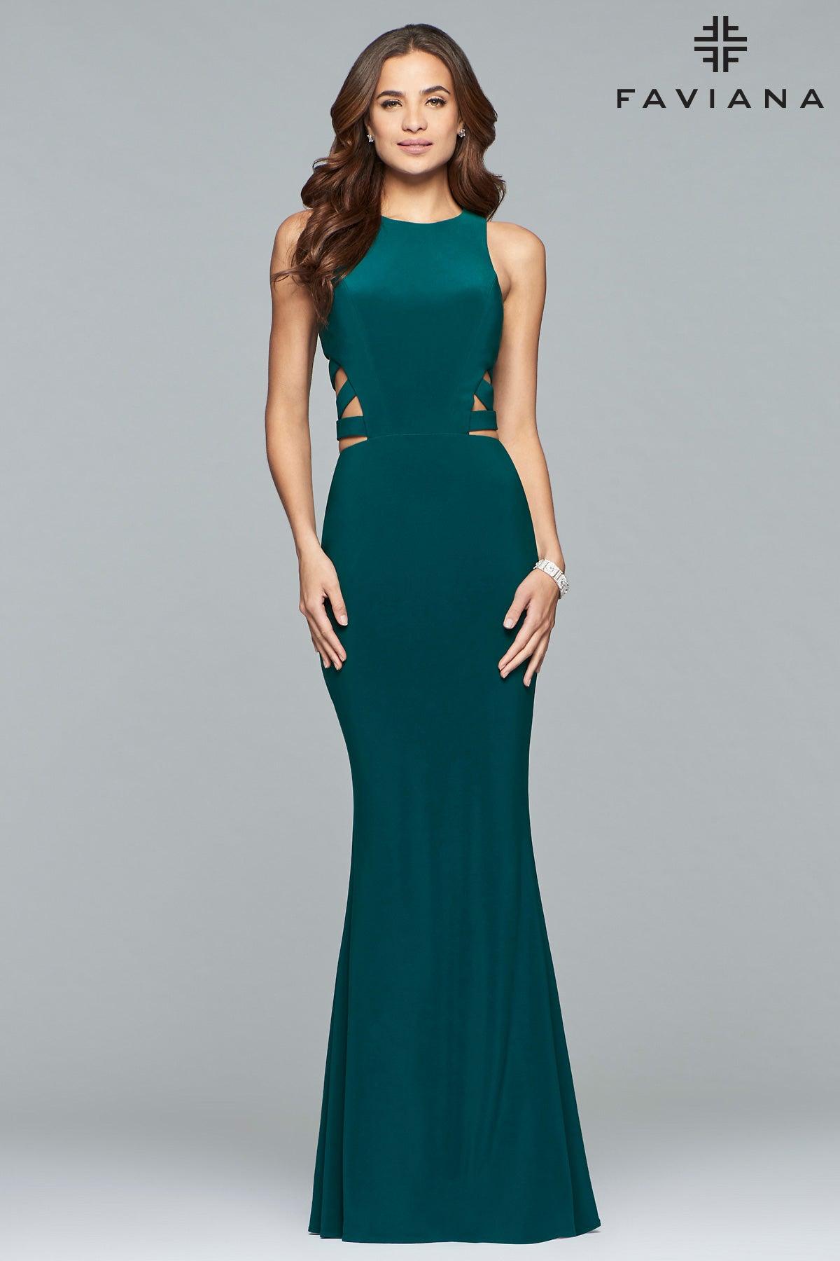 Faviana Sexy Sleeveless Long Formal Gown 8018 - The Dress Outlet