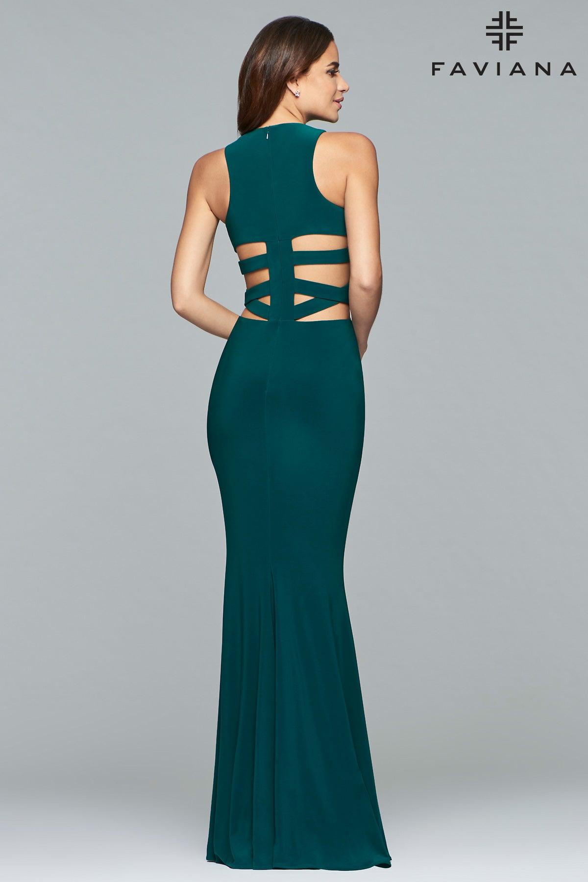 Faviana Sexy Sleeveless Long Formal Gown 8018 - The Dress Outlet