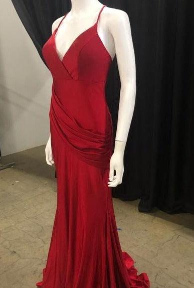 Faviana Spaghetti Strap Long Formal Gown S10212 - The Dress Outlet