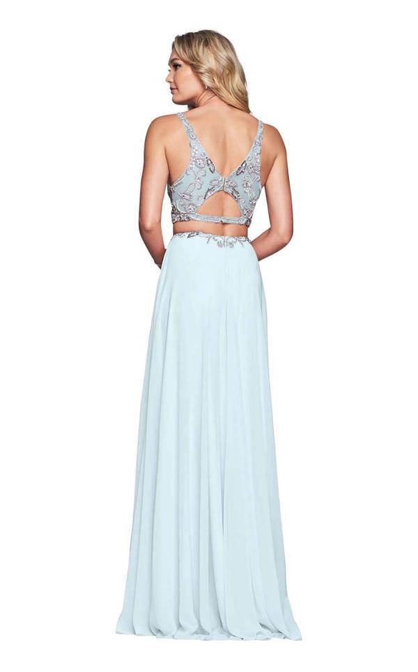 Faviana Two Piece Long Gown S10244 - The Dress Outlet