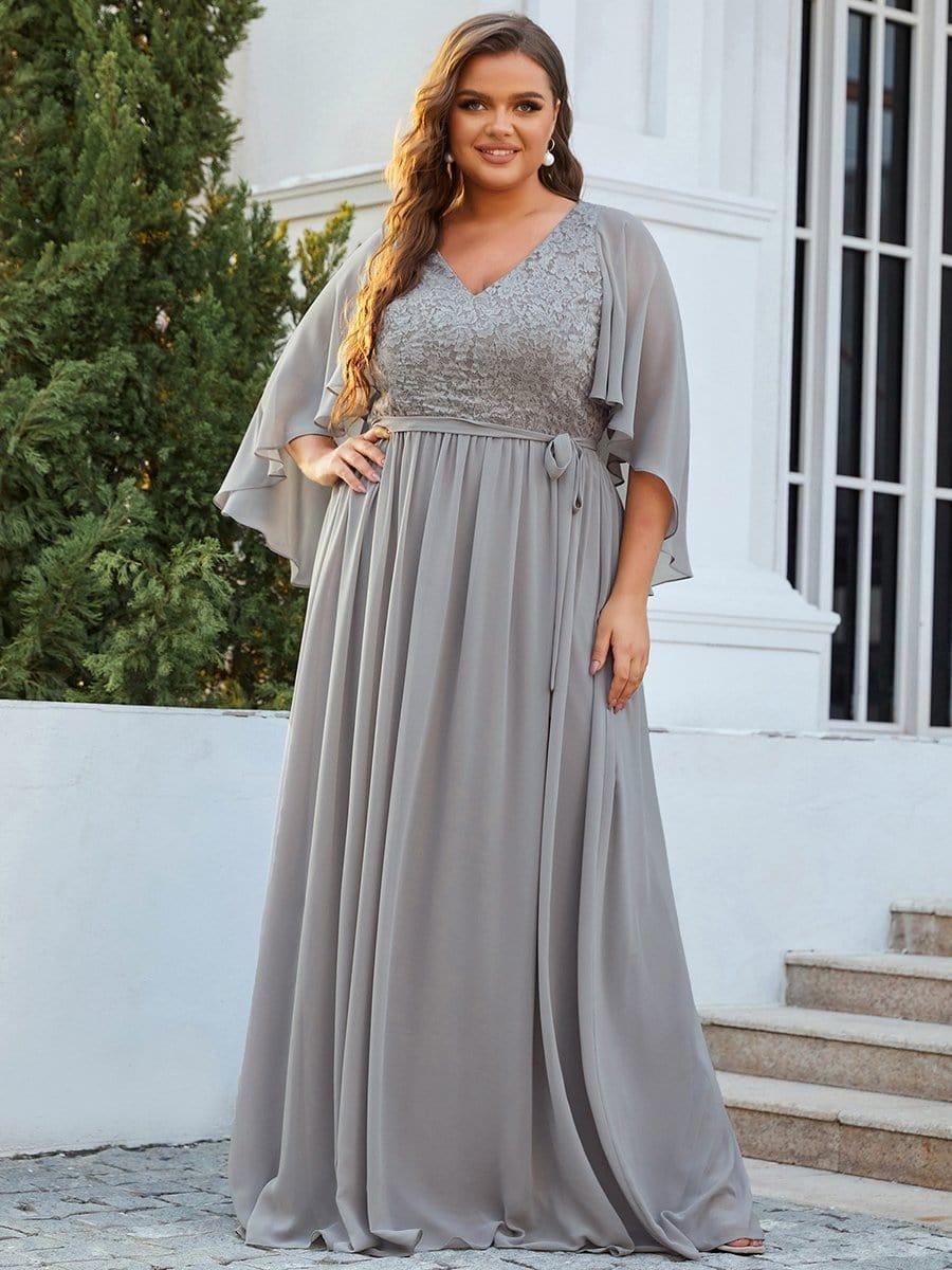 Silver Formal Long Plus Size Dress Sale for $32.99 – The Dress Outlet
