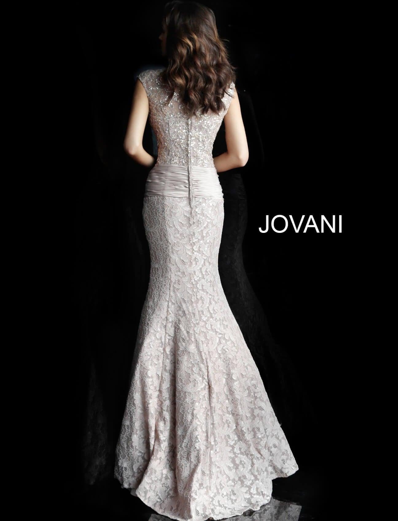 Jovani Embellished Long Mermaid Dress 61232 - The Dress Outlet