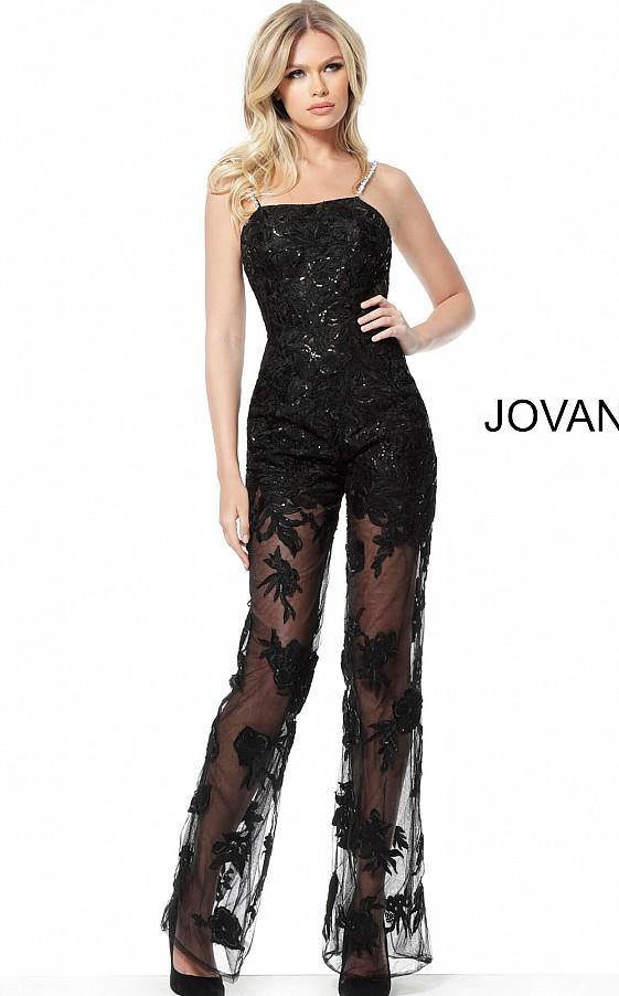Jovani Formal Lace Evening Jumpsuit 59225 - The Dress Outlet