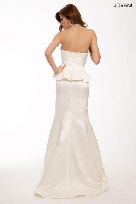 Jovani Halter Trumpet Long Prom Gown 21870 - The Dress Outlet