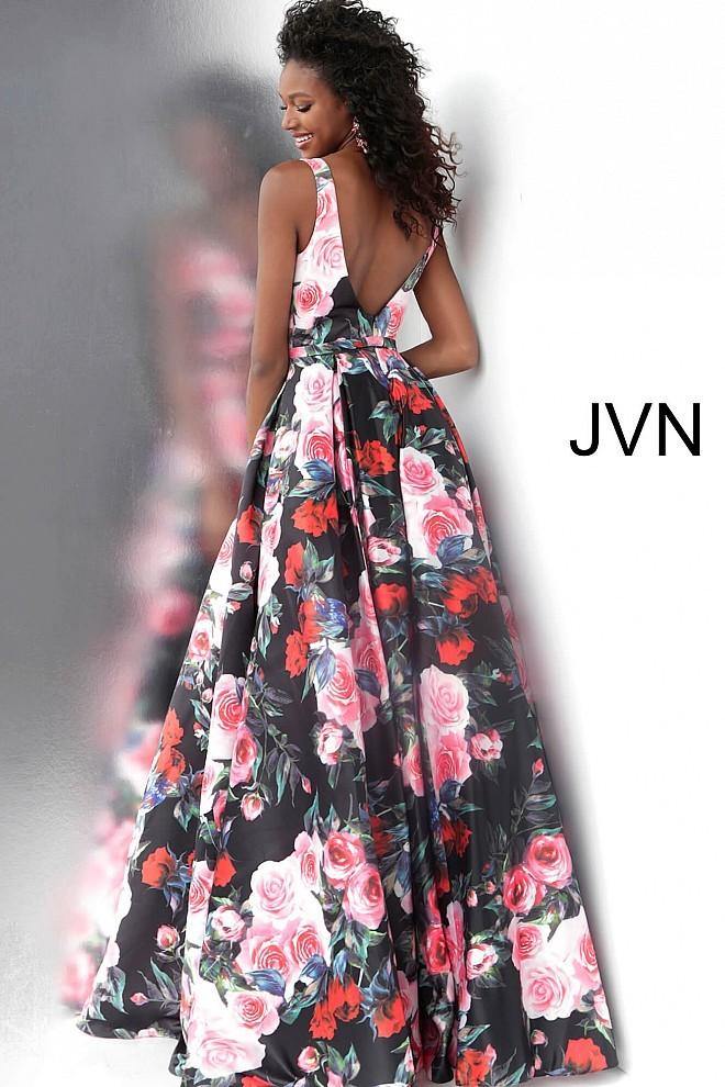 Jovani Long Floral Prom Dress JVN67695 - The Dress Outlet