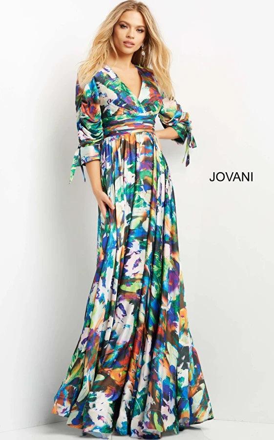 Jovani Long Formal Longsleeve Prom Dress 08584 - The Dress Outlet